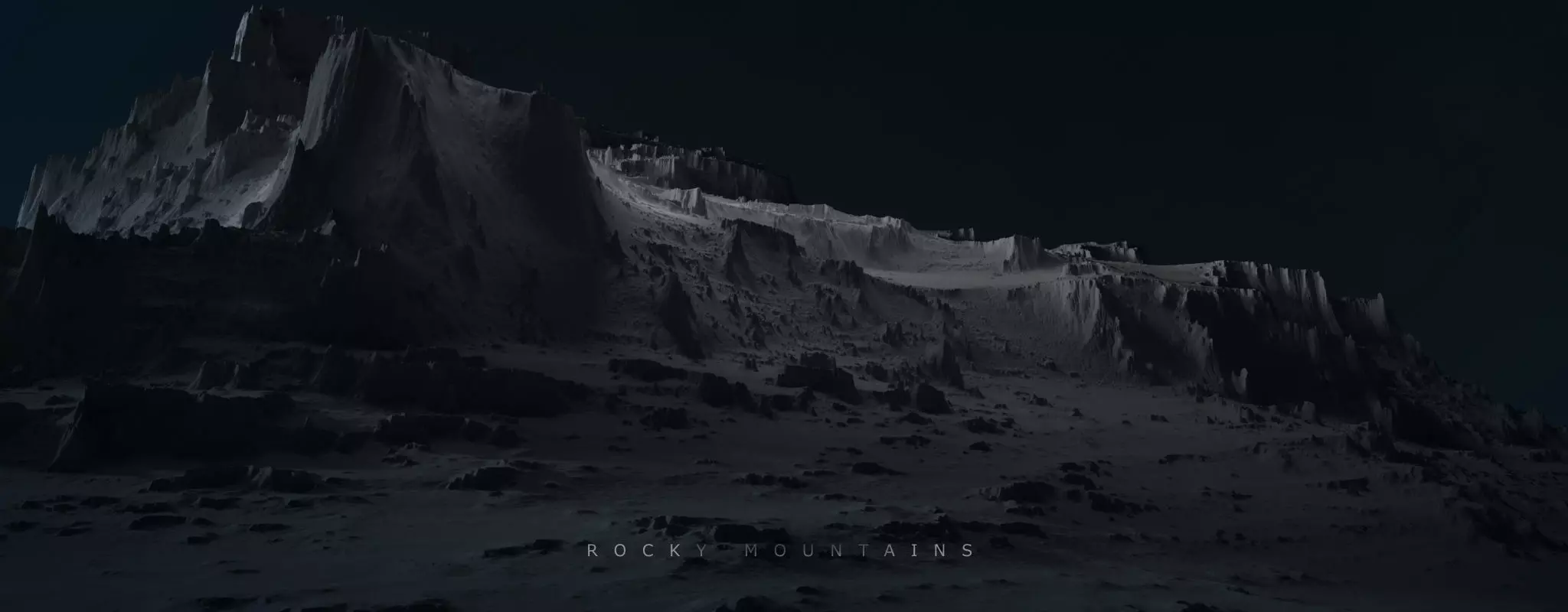 Rocky Mountains 3D model_0