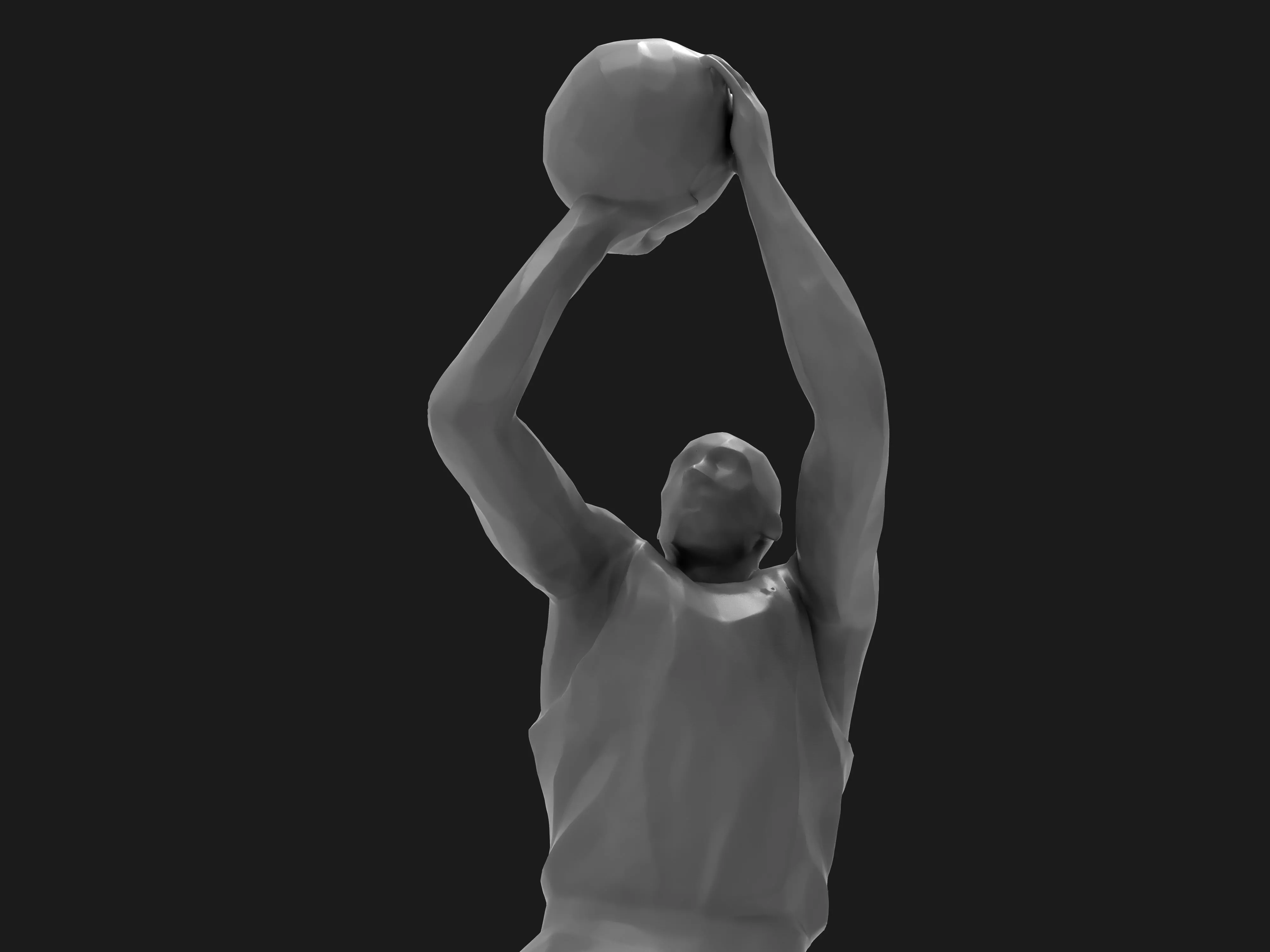 Kobe Bryant fadeaway statue - sculpture 3D print model