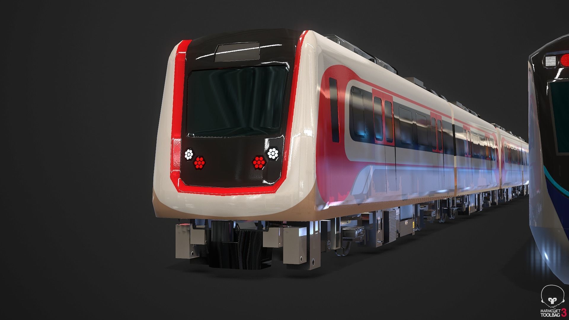 Electric Passenger Train Package Vol 1 3D model_7
