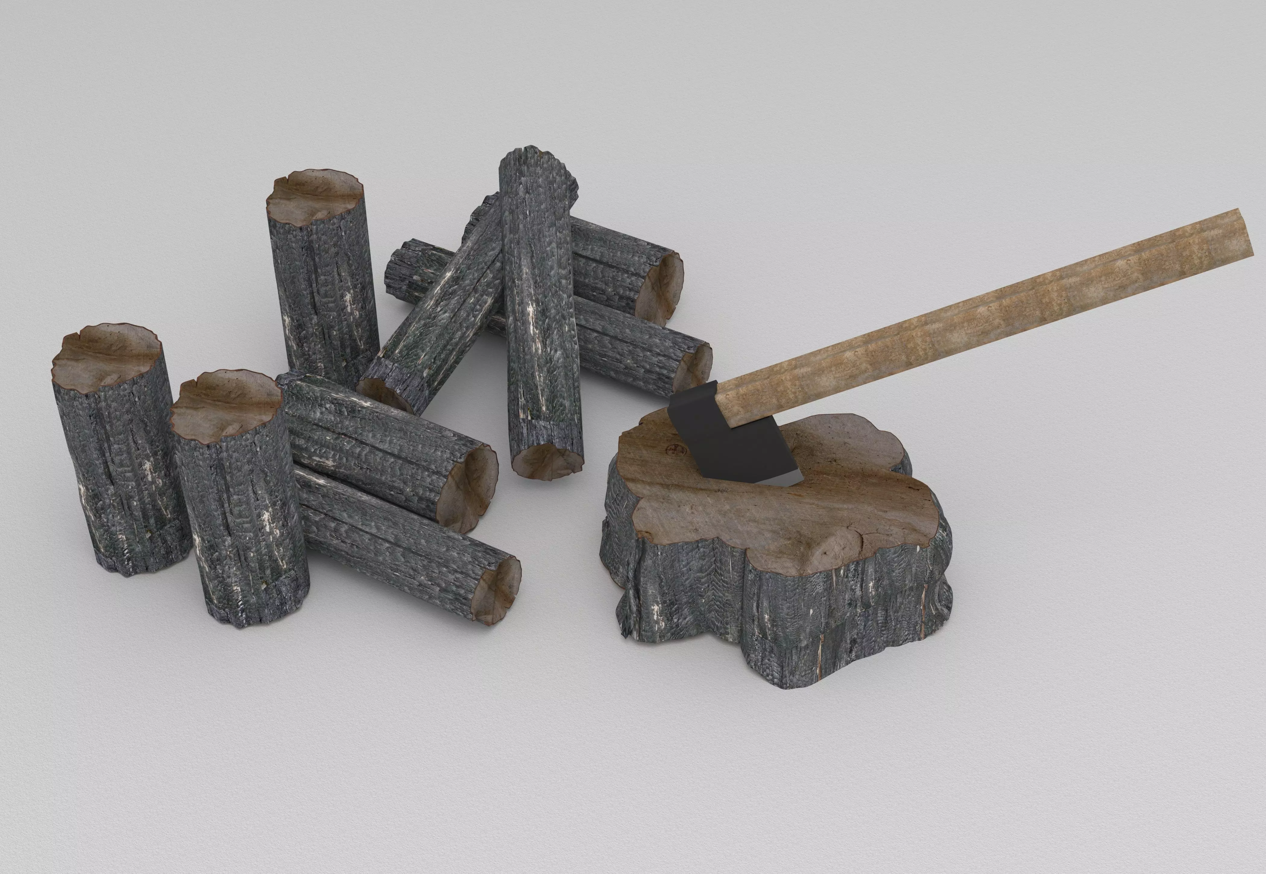 WOOD-TREE 3D MODEL logs 3D model