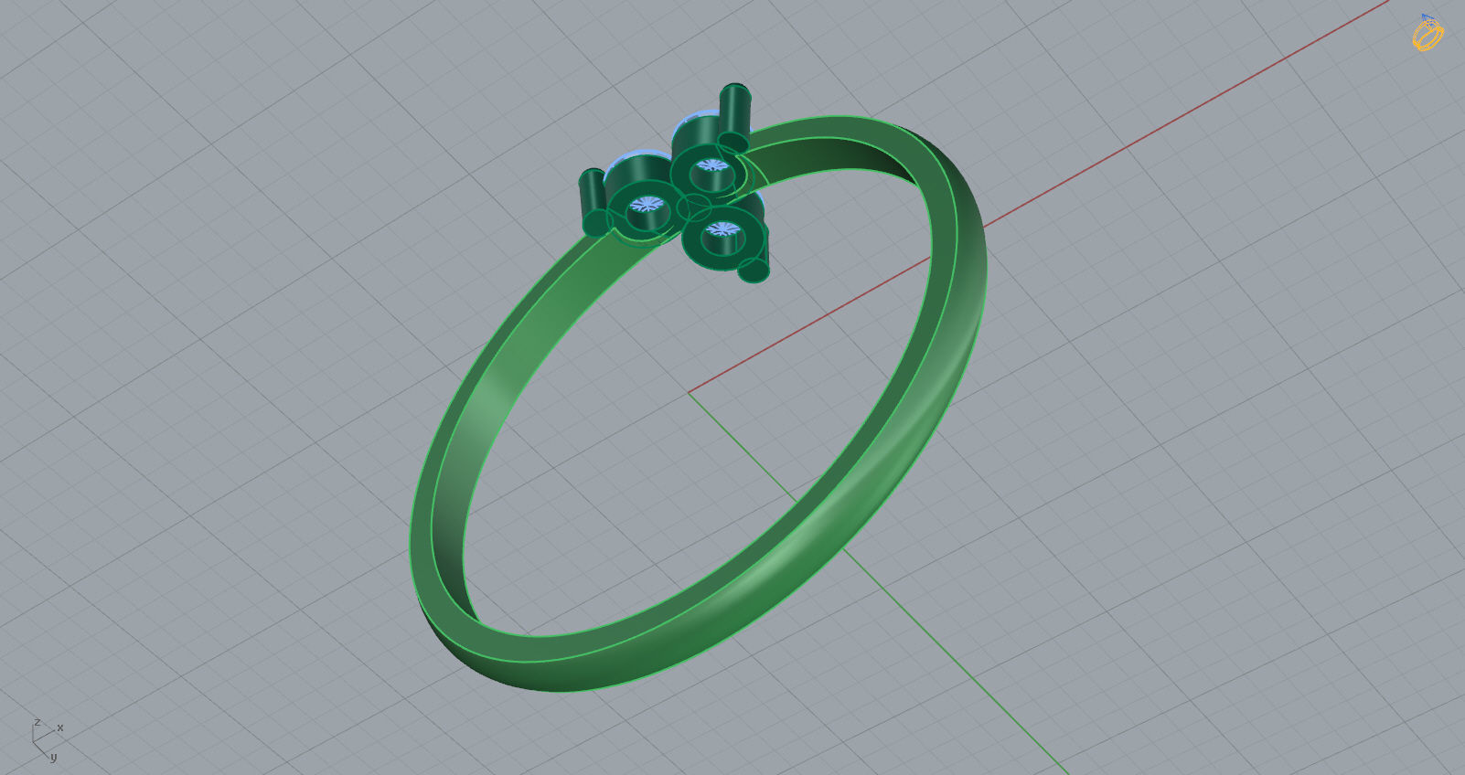M1398005 ring 3D print model_10