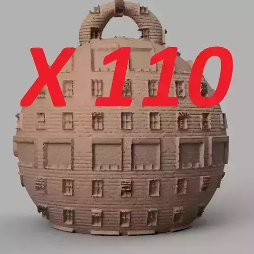 chrismas ball X110  3d print  3D print model