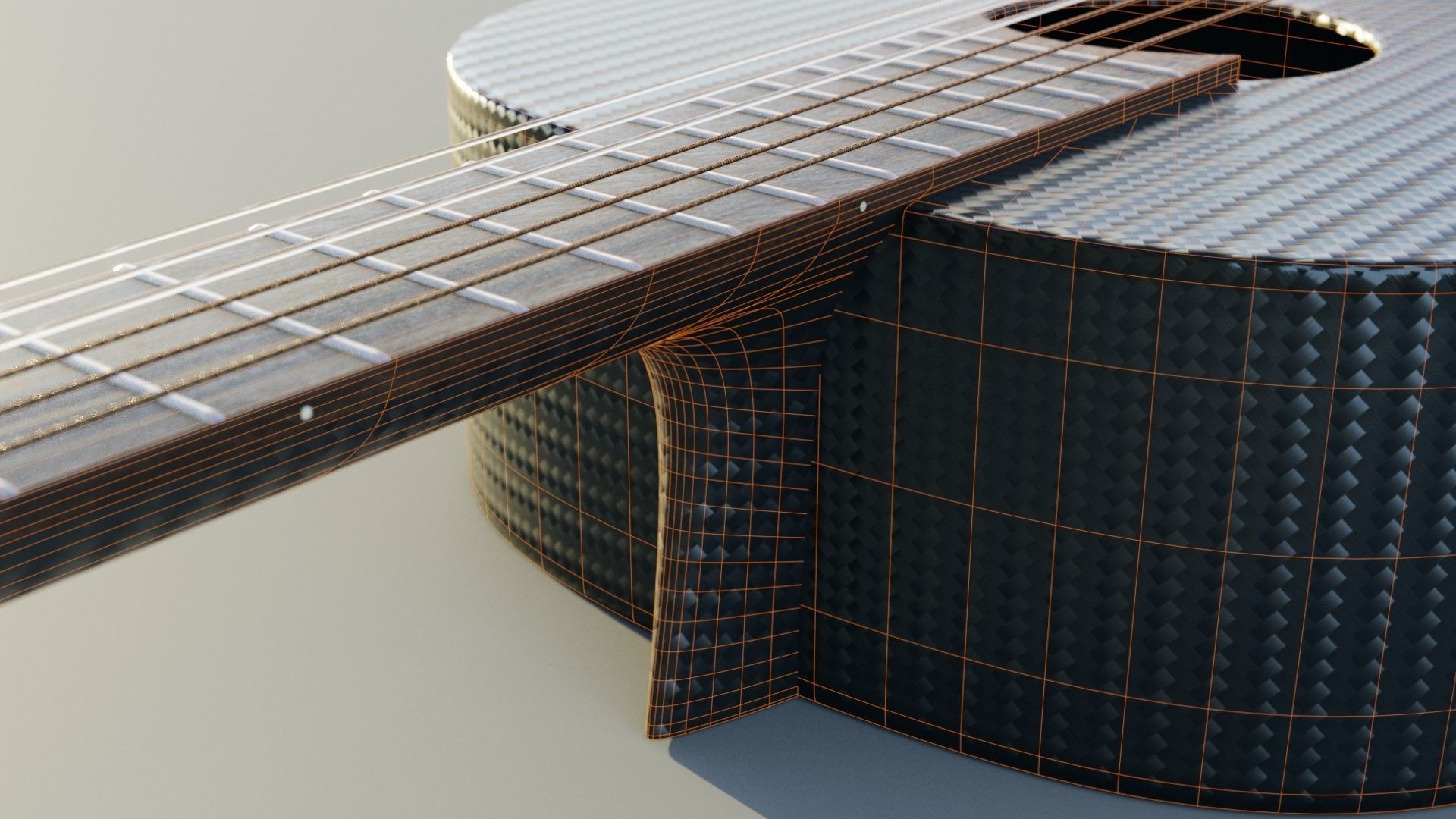 guitars with racks 3D model_11