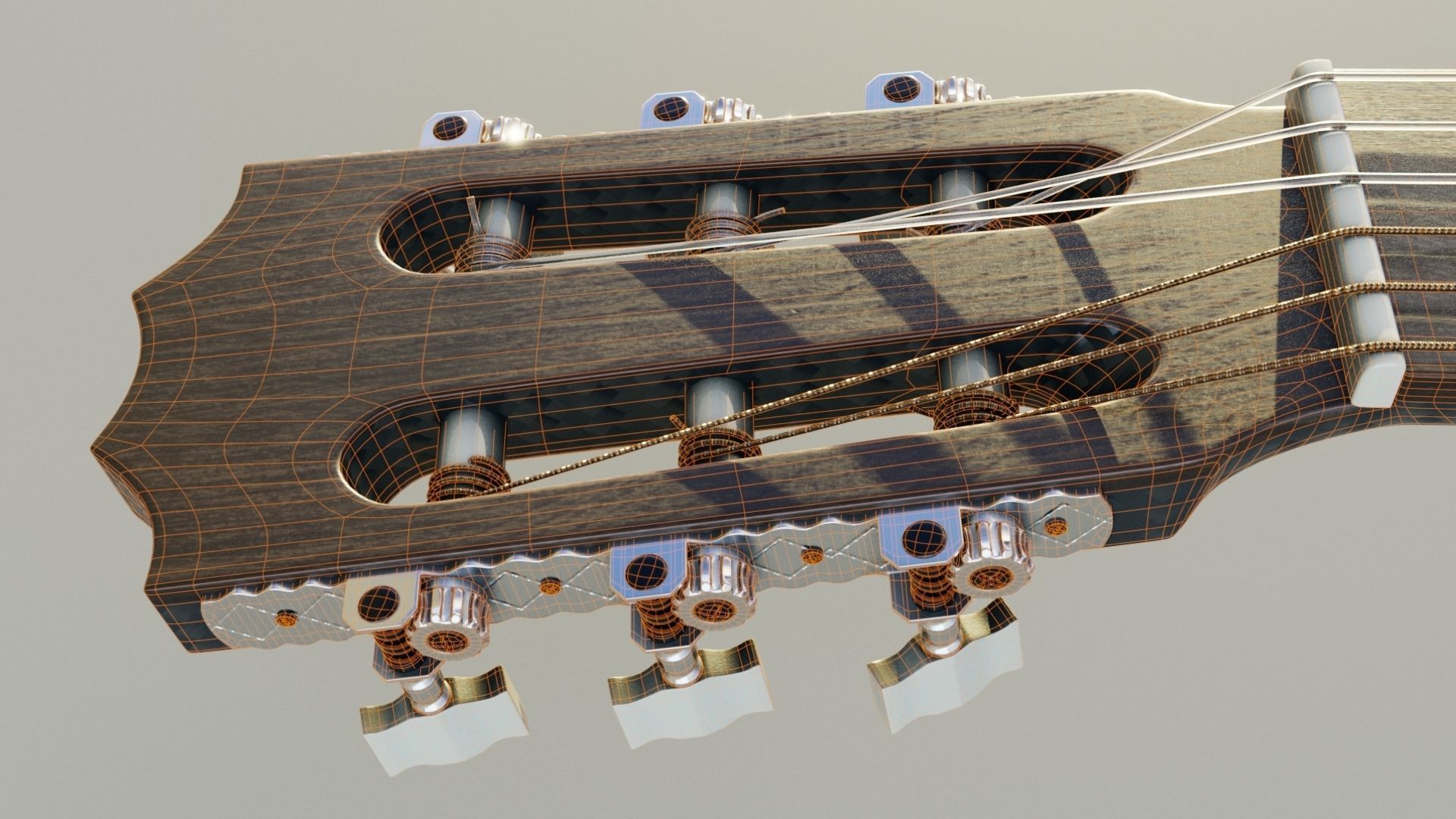 guitars with racks 3D model_15