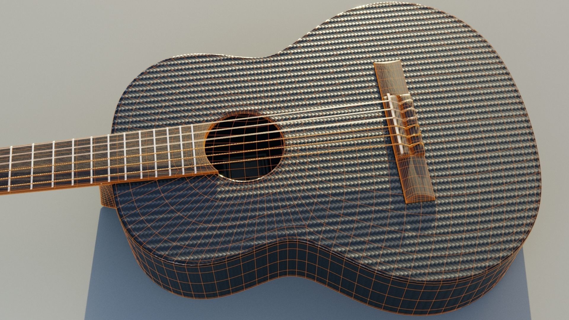 guitars with racks 3D model_9