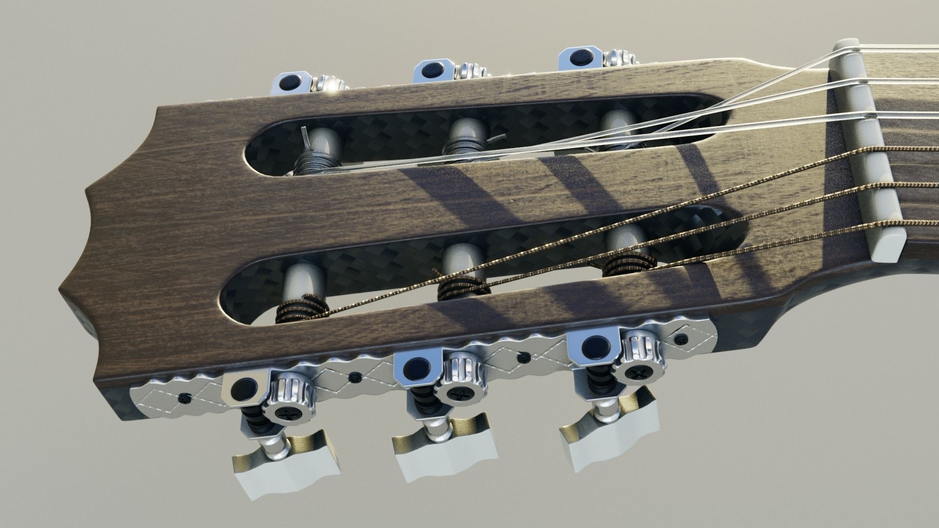 guitars with racks 3D model_16