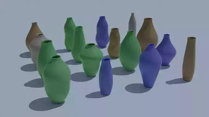 Pot Vase Urn Pack 16pcs v9