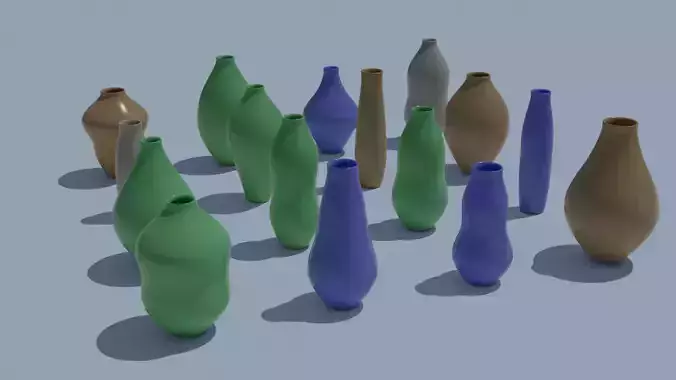 Pot Vase Urn Pack 16pcs v7