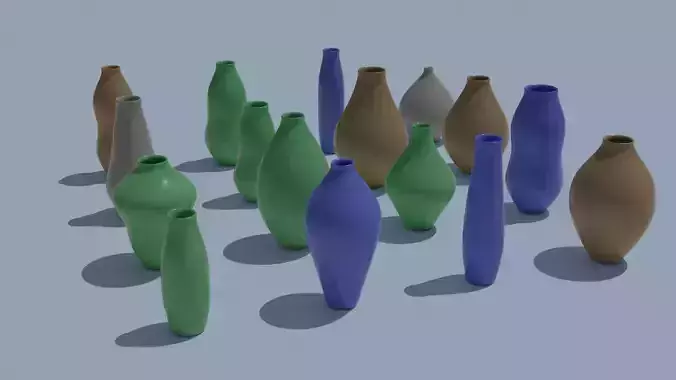 Pot Vase Urn Pack 16pcs v5