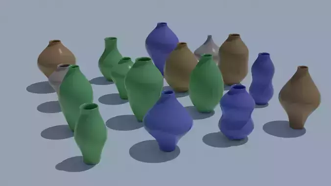 Pot Vase Urn Pack 16pcs v48