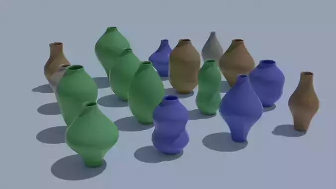 Pot Vase Urn Pack 16pcs v44