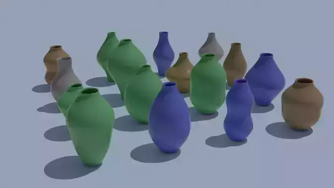 Pot Vase Urn Pack 16pcs v43