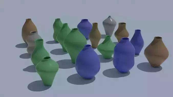 Pot Vase Urn Pack 16pcs v42