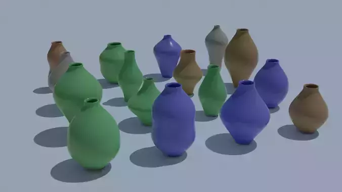 Pot Vase Urn Pack 16pcs v38