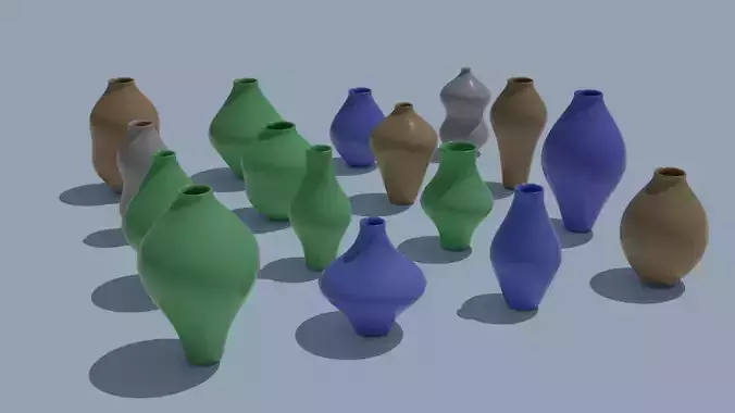 Pot Vase Urn Pack 16pcs v37