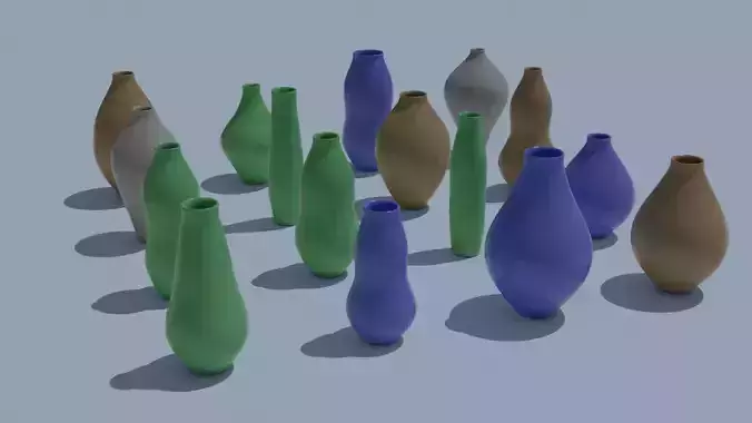 Pot Vase Urn Pack 16pcs v3