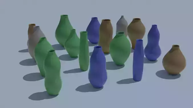 Pot Vase Urn Pack 16pcs v2