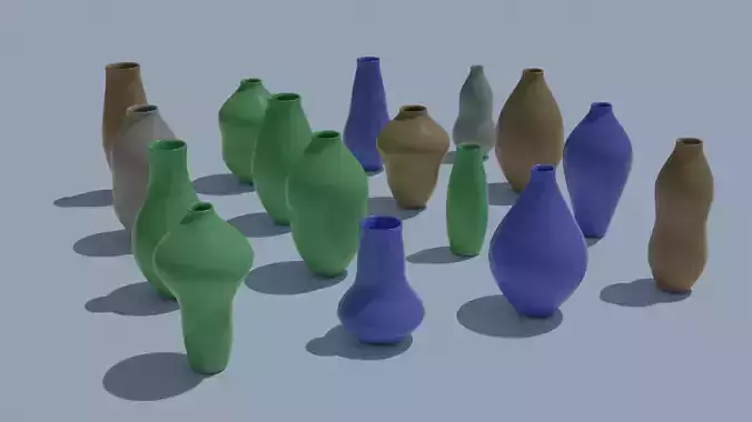 Pot Vase Urn Pack 16pcs v14