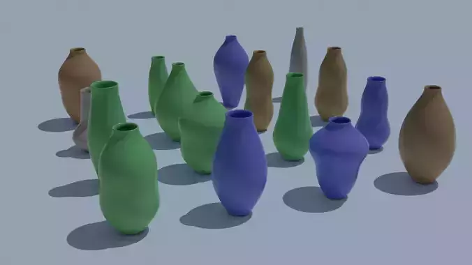 Pot Vase Urn Pack 16pcs v12