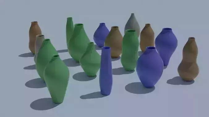 Pot Vase Urn Pack 16pcs v1