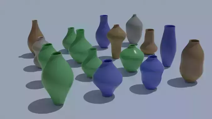 Pot Vase Urn Pack 16pcs v24