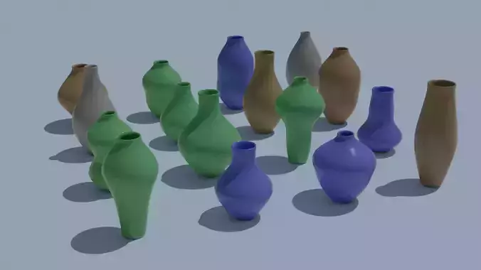 Pot Vase Urn Pack 16pcs v23