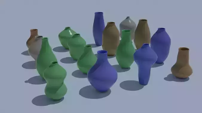 Pot Vase Urn Pack 16pcs v22