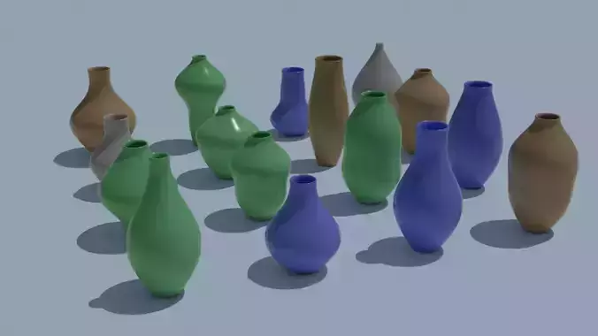 Pot Vase Urn Pack 16pcs v21