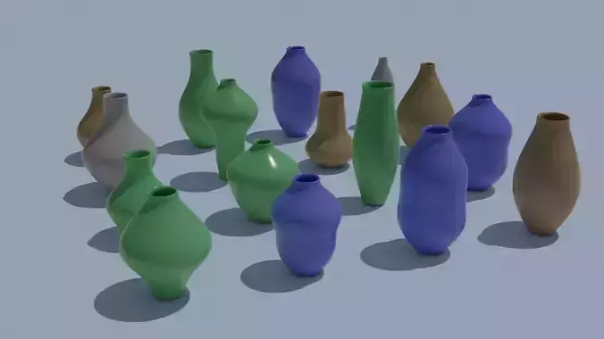 Pot Vase Urn Pack 16pcs v20