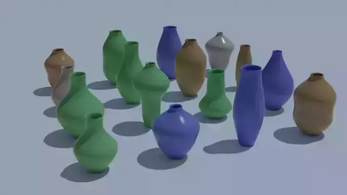 Pot Vase Urn Pack 16pcs v19