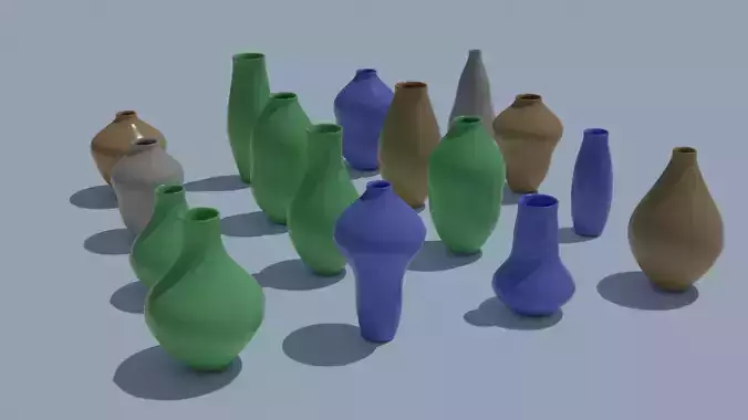 Pot Vase Urn Pack 16pcs v18