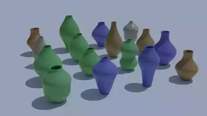 Pot Vase Urn Pack 16pcs v31