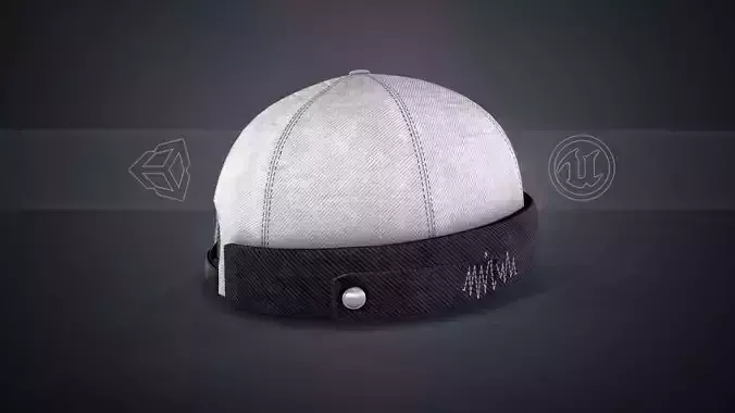 White Jeans Brimless Cap