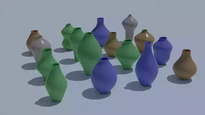 Pot Vase Urn Pack 16pcs v29