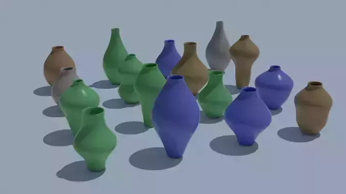 Pot Vase Urn Pack 16pcs v28