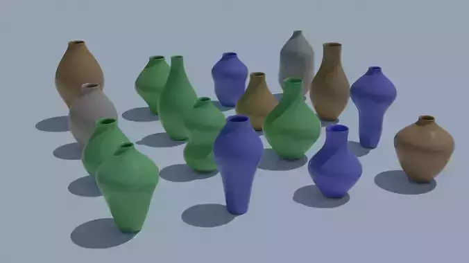 Pot Vase Urn Pack 16pcs v27