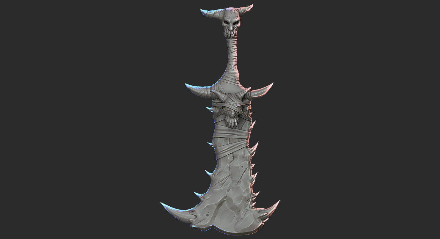 Stylized Axe 3D model_1