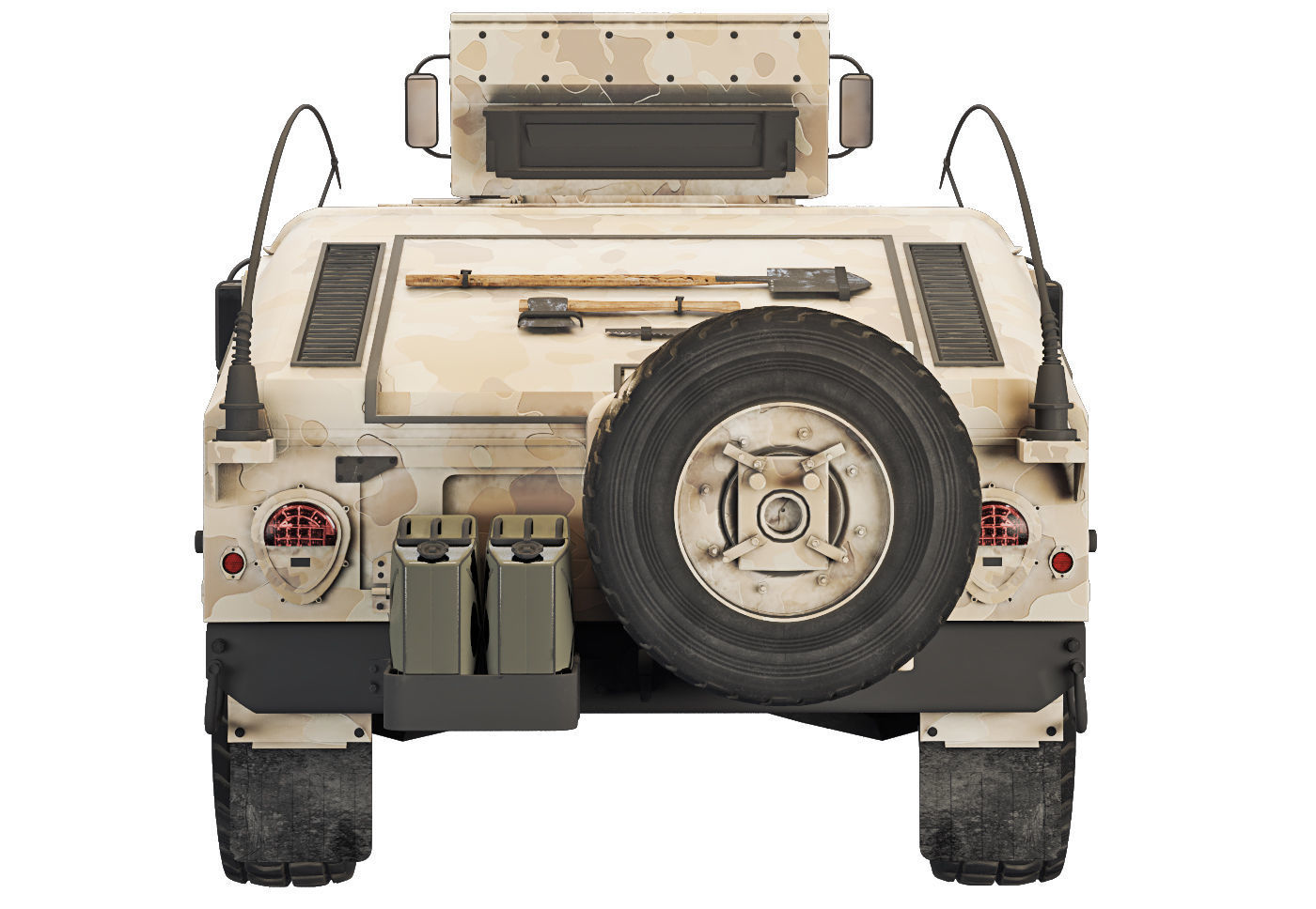 Humvee Military M1114  3D model_16