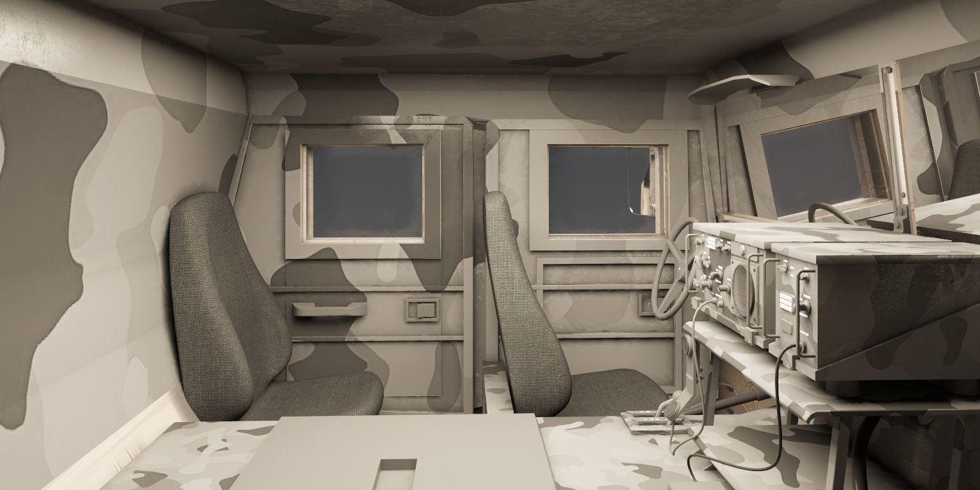 Humvee Military M1114  3D model_7