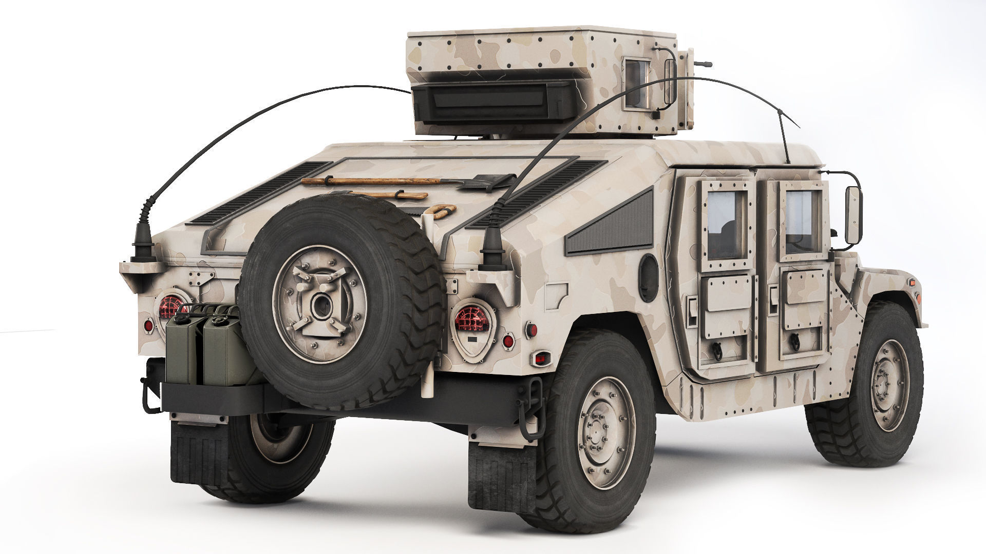 Humvee Military M1114  3D model_1