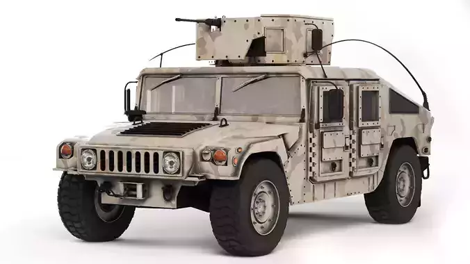 Humvee Military M1114  3D model