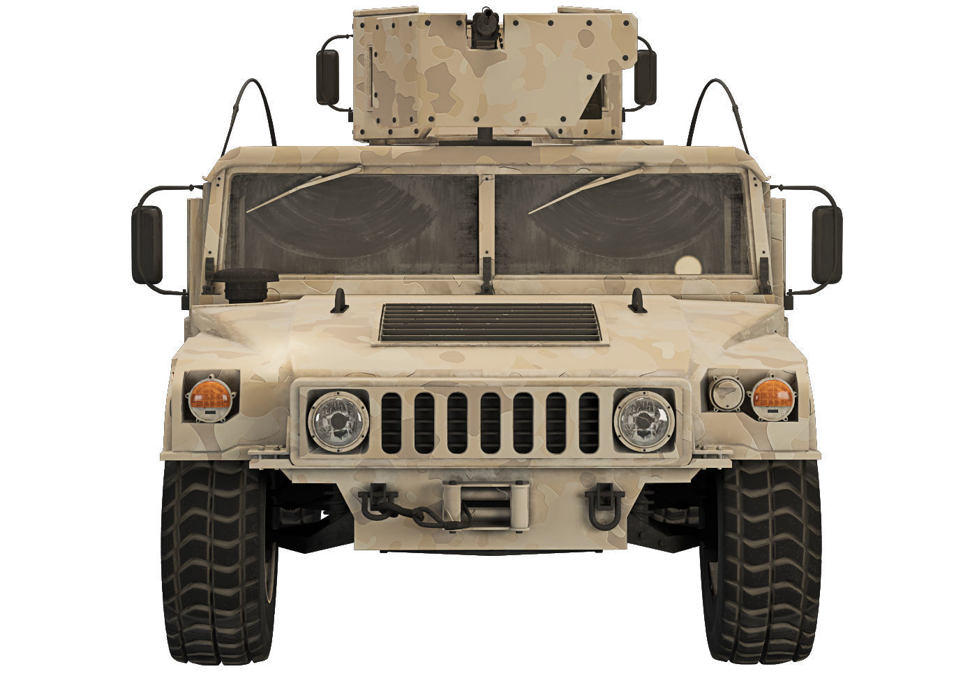 Humvee Military M1114  3D model_15