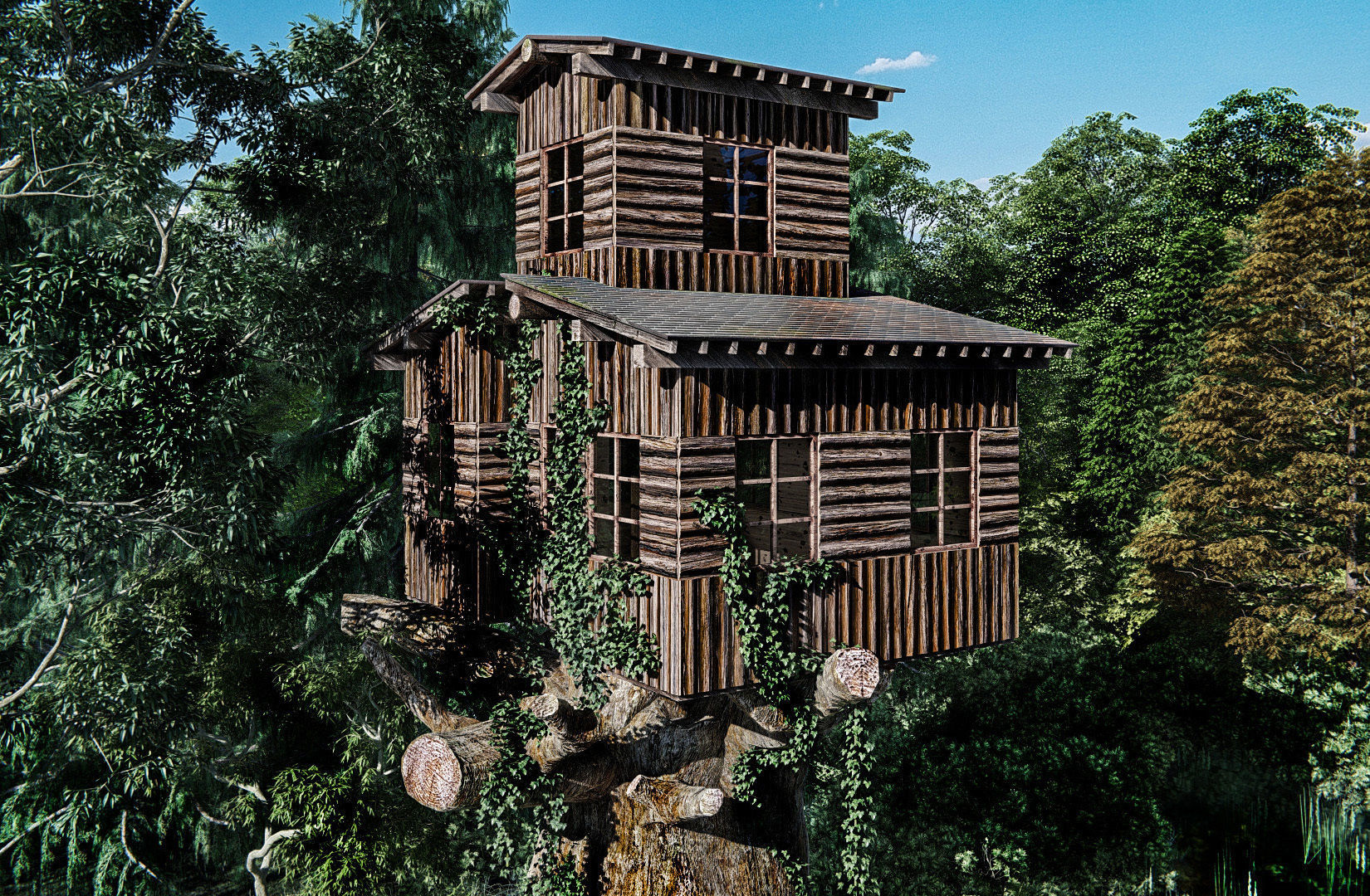 Tree House  3D model_2