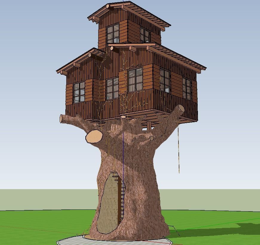 Tree House  3D model_5