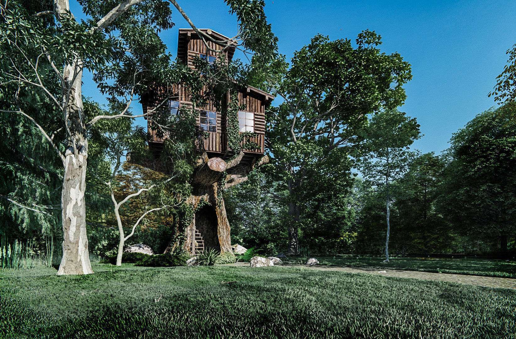 Tree House  3D model_1