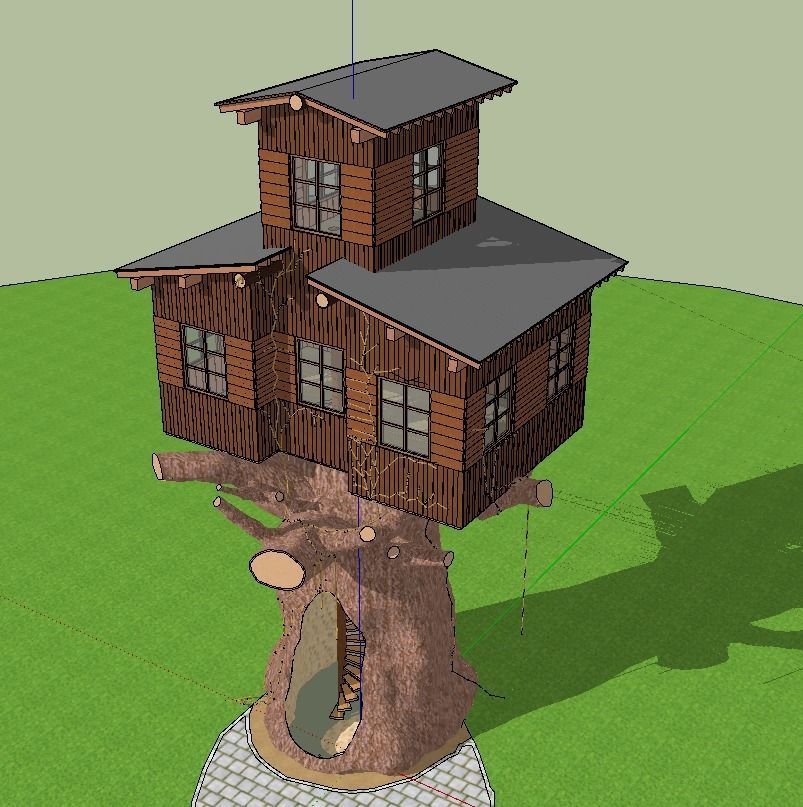 Tree House  3D model_4