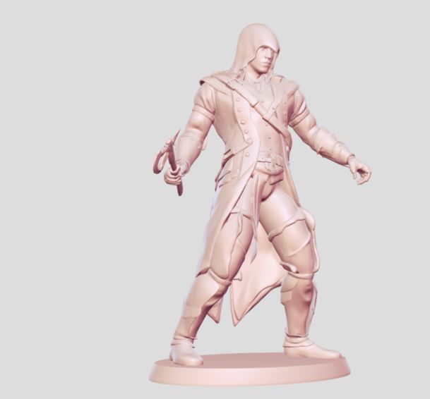 Assasin Warrior man 3D print model_7