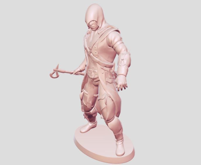 Assasin Warrior man 3D print model_1