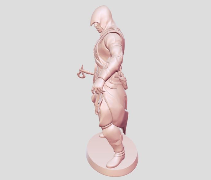 Assasin Warrior man 3D print model_2