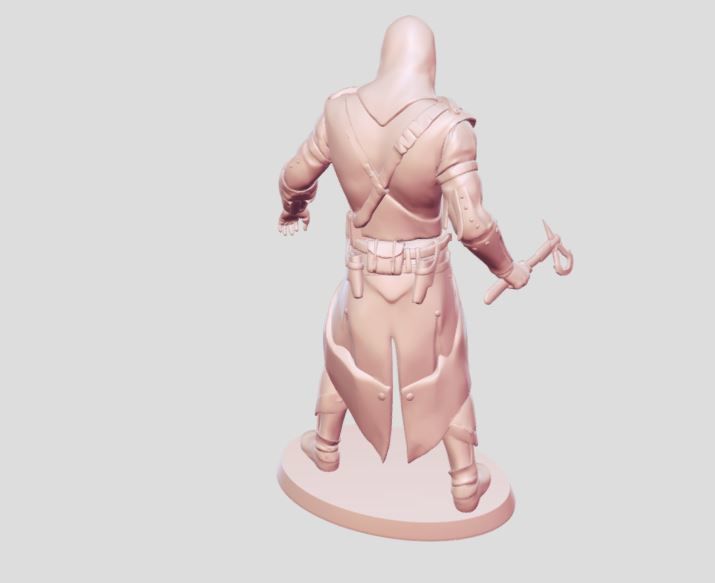 Assasin Warrior man 3D print model_4
